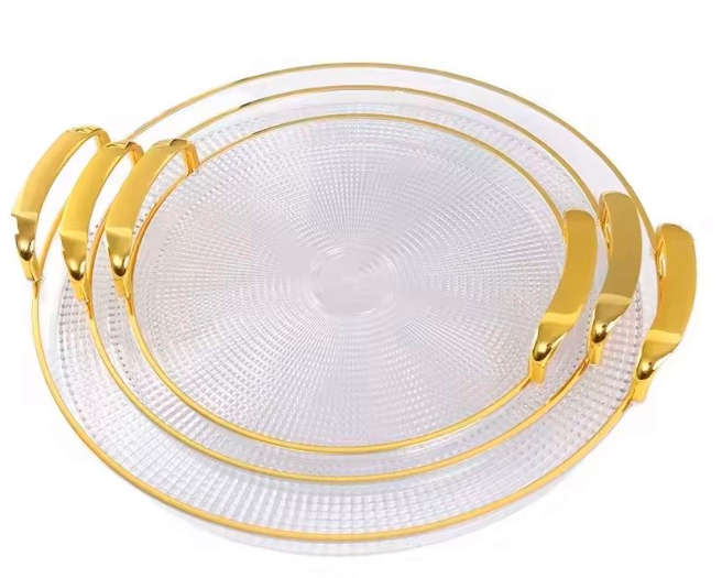 Plastic Fruit Plate  Tray set of 3Pcs