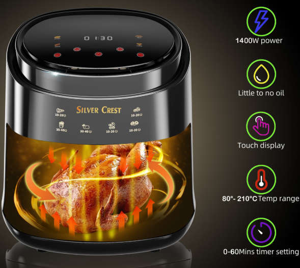 Touch Screen 8L Air Fryer