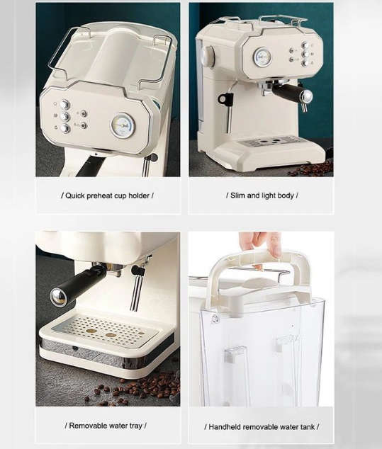 Espresso Coffee Machine-White