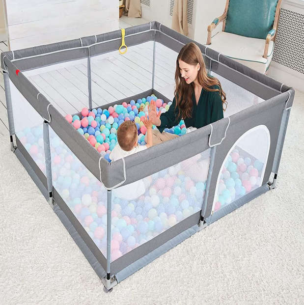 Baby Indoor   Playpen - Grey