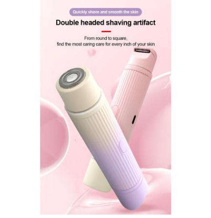 Gradient purple Dual-Head Women's Electric Hair Trimmer for Full Body