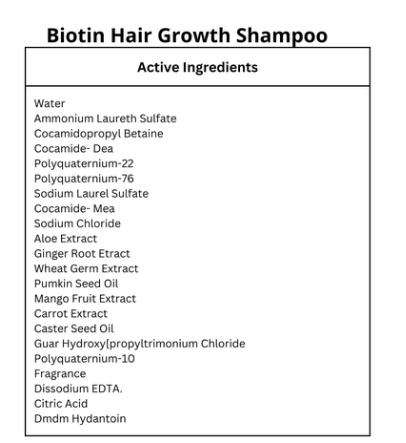 Biotin Hair Growth Shampoo