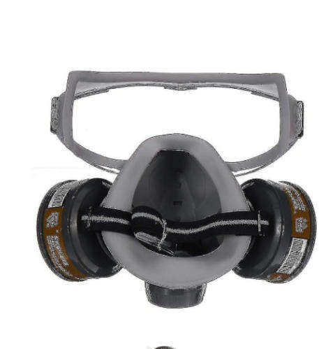 Gas Mask With Safety Goggles, Dust Respirator With Activated Carbon Filter