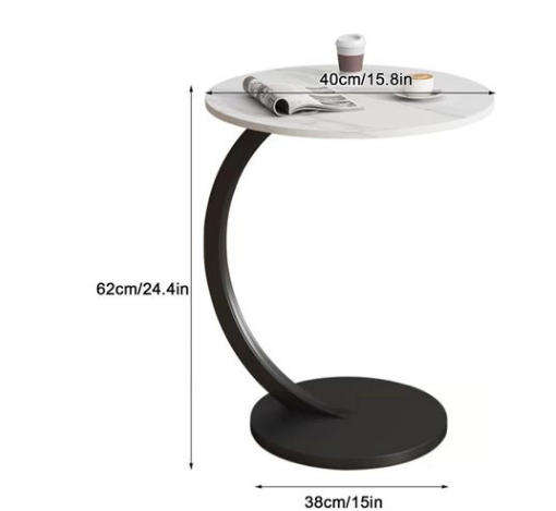 C-Shaped Side Table
