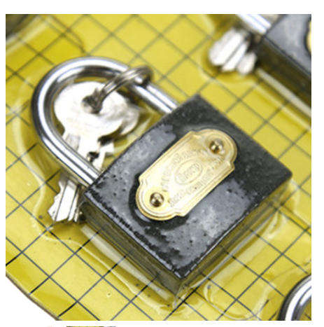 Padlock Steel Iron Lock Set of 12 Pieces