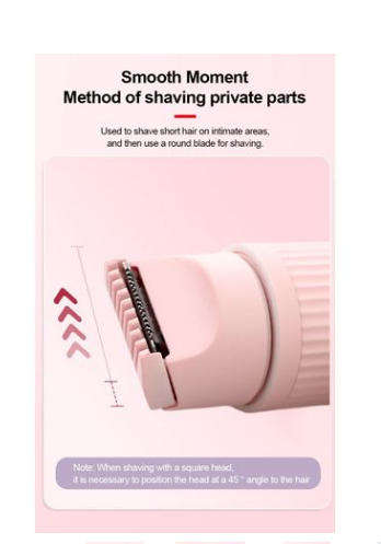 Gradient purple Dual-Head Women's Electric Hair Trimmer for Full Body