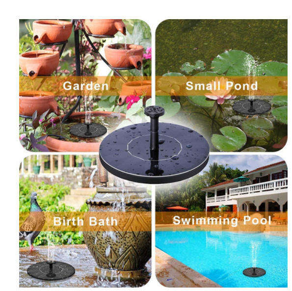 The Solar Powered Fountain Pond Pump C15-3-9