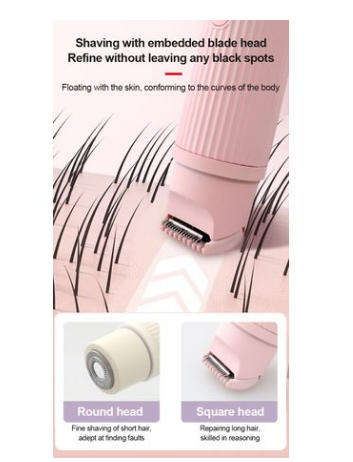 Gradient purple Dual-Head Women's Electric Hair Trimmer for Full Body