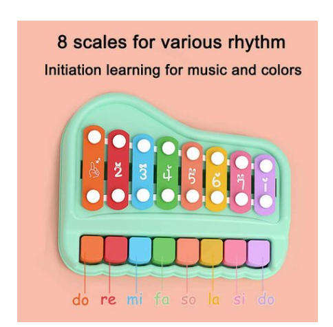 2 in 1 Piano Xylophone Musical Educational Toy For Kids