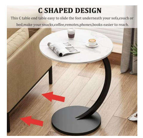 C-Shaped Side Table