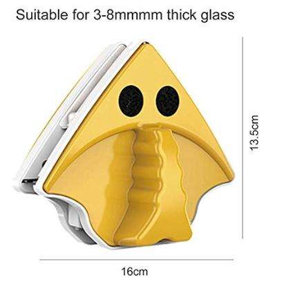 boxoon Double-Sided Window Cleaner Lightweight Magnetic Window Cleaner Magnetic Glider Washing Brush