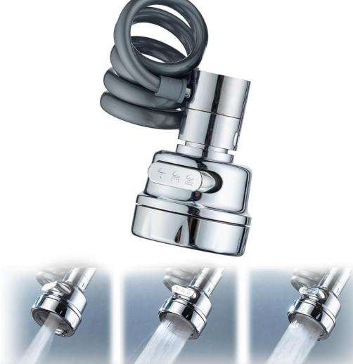 Kitchen Water Saving Sink Sprayer Faucet with Expandable Hose