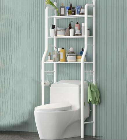Over The Toilet Storage Rack, 3-Tier Bathroom Space Saver Over The Toilet Storage Shelf, Freestandin