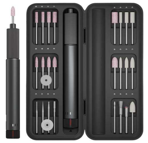 Cordless Electric Sanding Pen - Electric Grinding Pen Kit with 26 Bits for Grinding, Polishing,