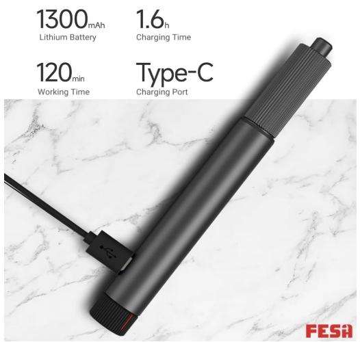 Cordless Electric Sanding Pen - Electric Grinding Pen Kit with 26 Bits for Grinding, Polishing,