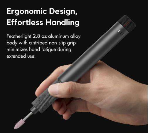 Cordless Electric Sanding Pen - Electric Grinding Pen Kit with 26 Bits for Grinding, Polishing,
