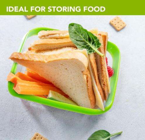 Plastic Containers Square Storage Containers - 6 Pack
