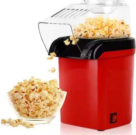 110v 220v 1200w Pop Corn Machine Electric Automatic Hot Air Mini Popcorn Maker