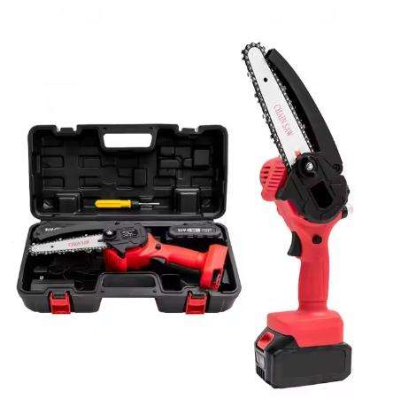 Mini Chainsaw Cordless Battery Powered Handheld Chainsaw with 2 Batteries Portable Electric Chainsaw