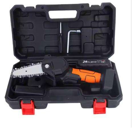 Mini Chainsaw Cordless Battery Powered Handheld Chainsaw with 2 Batteries Portable Electric Chainsaw