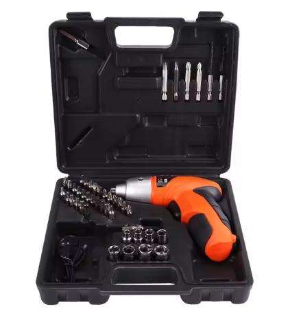 45PCS 3.6V Rechargeable Battery Powered Electric Screwdriver Set Cordless Multifunctional Electric S