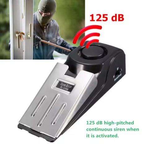 125DB Adjustable Sensitivity Switch Anti Theft Burglar Alert Home Safe Security Detection Wedge Door