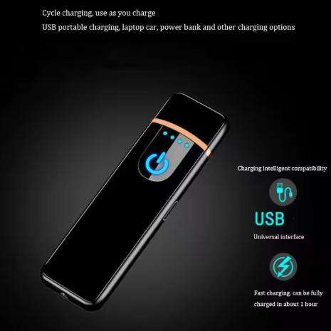 Mini USB Rechargeable Lighter Touch-Sensitive