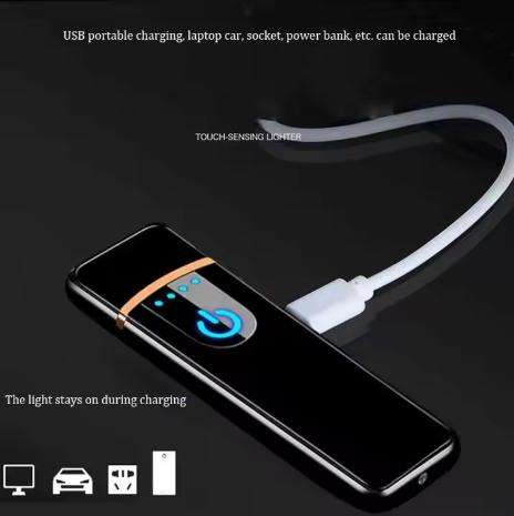 Mini USB Rechargeable Lighter Touch-Sensitive