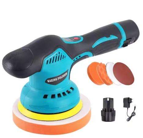Wax Polisher Rotary Cordless 12V Batteries Car Care With Sponge Rechargeable Wireless Mini Electric