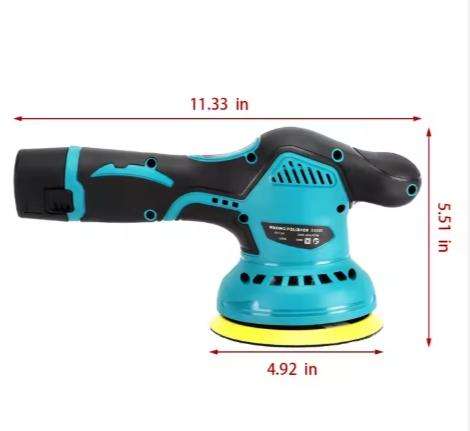 Wax Polisher Rotary Cordless 12V Batteries Car Care With Sponge Rechargeable Wireless Mini Electric