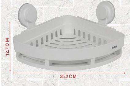 Bathlux Triangular Bathroom Basket & Shower Shelf