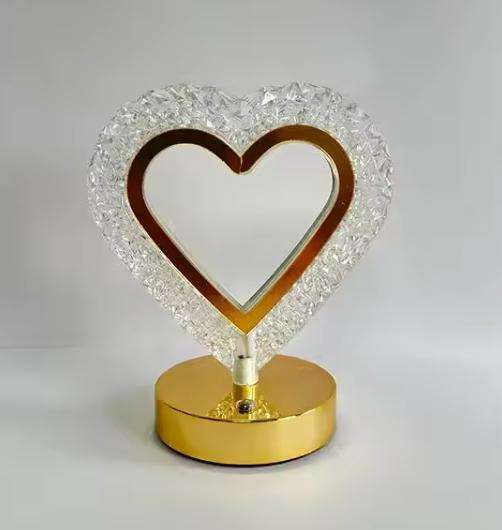 Hot Selling Items Exquisite and Compact Three Color Dimming LED Crystal Desk Lamp for Regulate Mood
