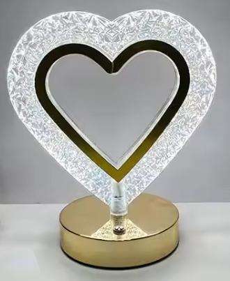 Hot Selling Items Exquisite and Compact Three Color Dimming LED Crystal Desk Lamp for Regulate Mood
