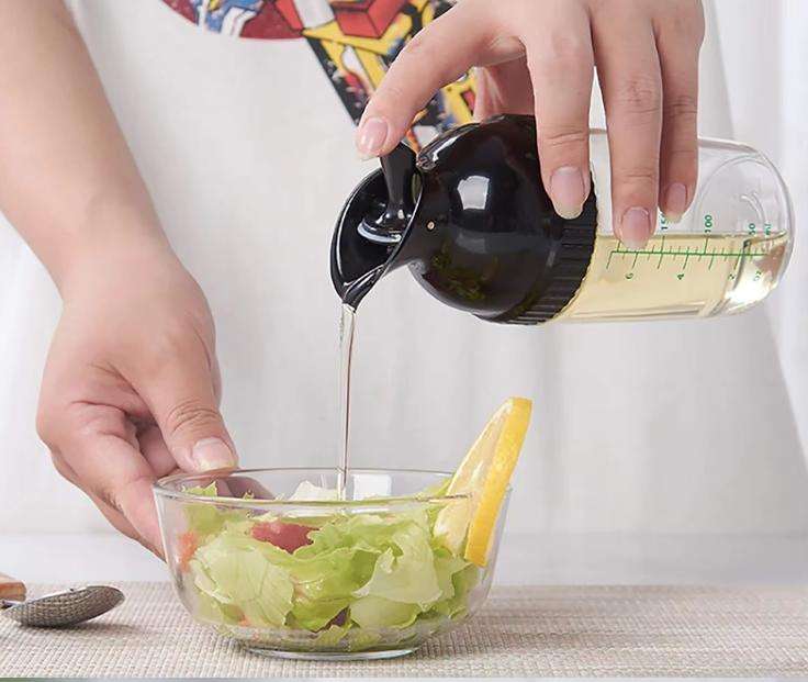 Salad Dressing Shaker Container, Dishwasher Safe, Homemade Oil and Vinegar Salad Dressing Bottle Mix