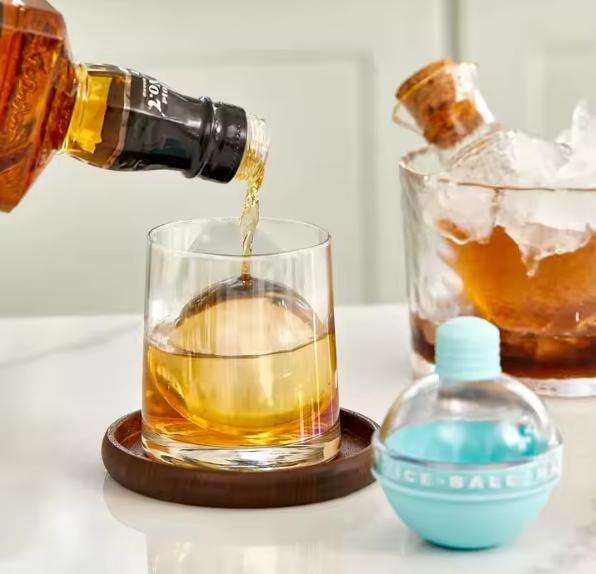 Round Ice Mold Silicone Ball Shape Spherical Ice Cube Tray