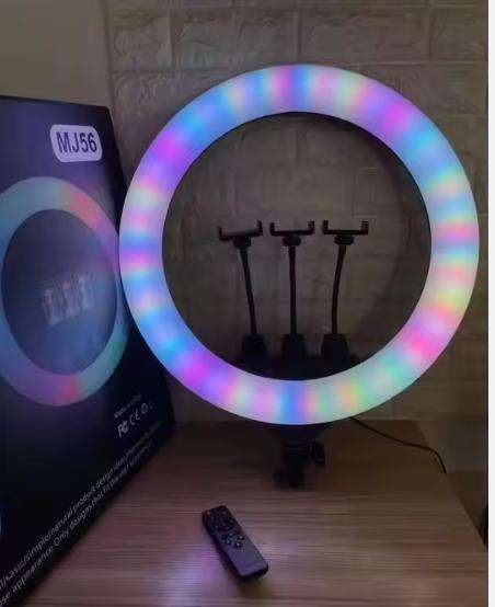 RGB LED MJ26 Mj33 Mj45 Mj56 Ring Light Selfie Stick Ring Light With Tripod Stand