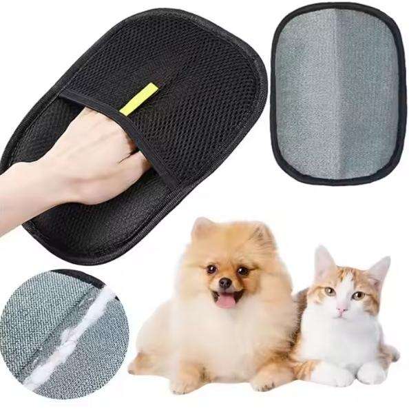 Pet Hair Removal Glove Tool for Cats & Dogs, Ideal for Home and Car Use