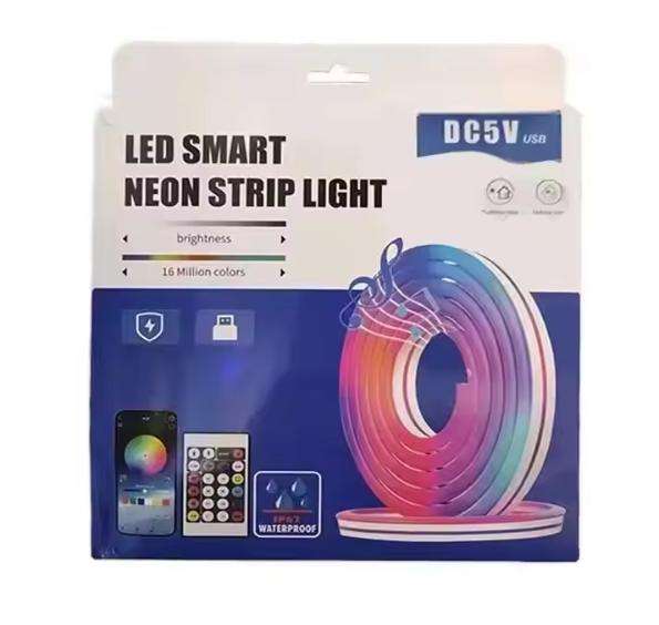 Waterproof Flexible Soft Neon Led Strip Lights Rgbic Addressable Smart RGB Music Atmosphere Light S