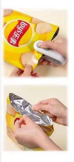 Mini Thermal Plastic Food Bag Closure Portable Sealer Packing USB Rechargeable Mini Clip Bag Sealing