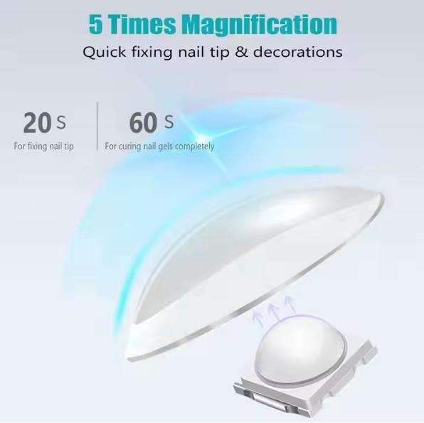 Mini Gel Curing Manicure Pedicure Tool Portable Rechargeable Handheld LED Nail Lamp Dryer for Gel Po