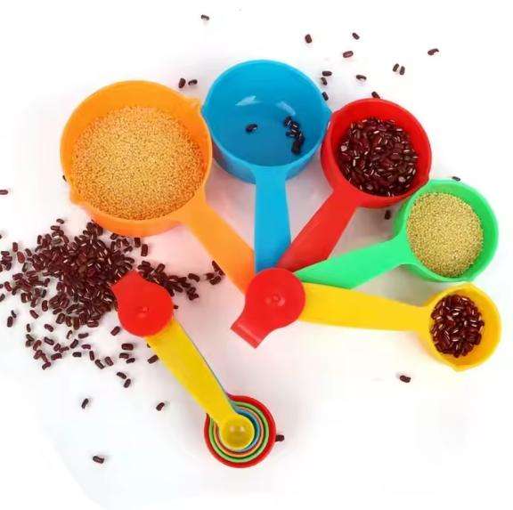 Kitchen Measuring Tools Plastic Colorful Measuring Cups and Spoons Set
