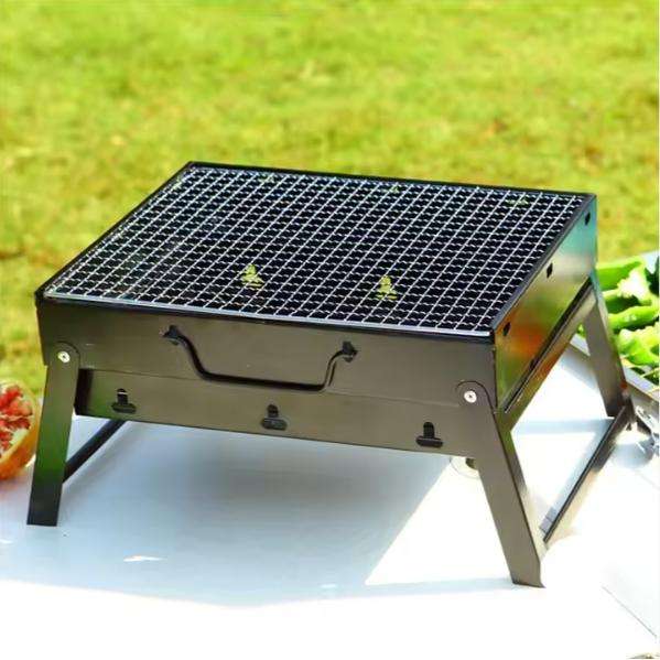 Small Stainless Steel Outdoor Portable Folding Charcoal BBQ Grill Oven Charcoal Camping Stove Grill