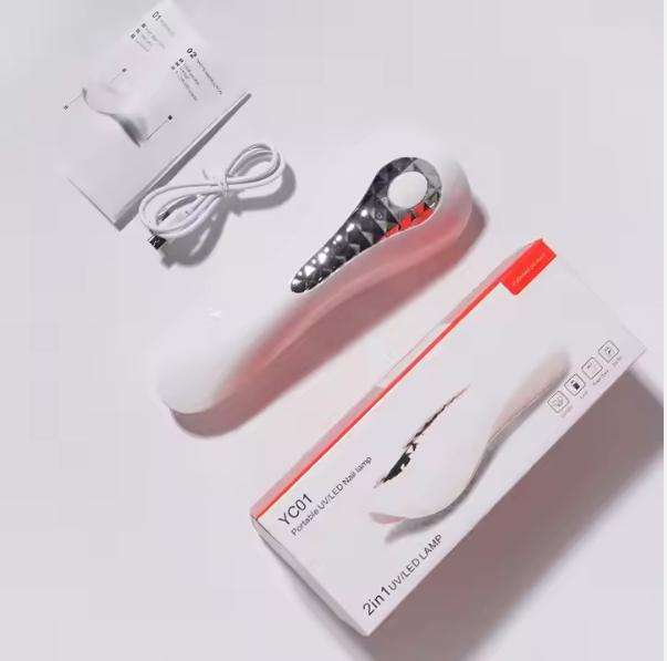 Handheld Portable Rechargeable Nail Art Lamp UV LED Nail Lamp, Multi-function Uv Gel Dryer