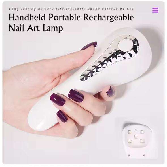 Handheld Portable Rechargeable Nail Art Lamp UV LED Nail Lamp, Multi-function Uv Gel Dryer