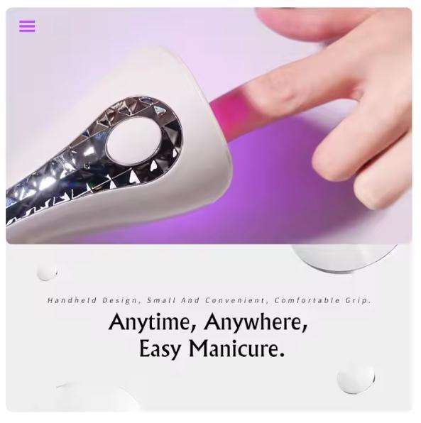 Handheld Portable Rechargeable Nail Art Lamp UV LED Nail Lamp, Multi-function Uv Gel Dryer