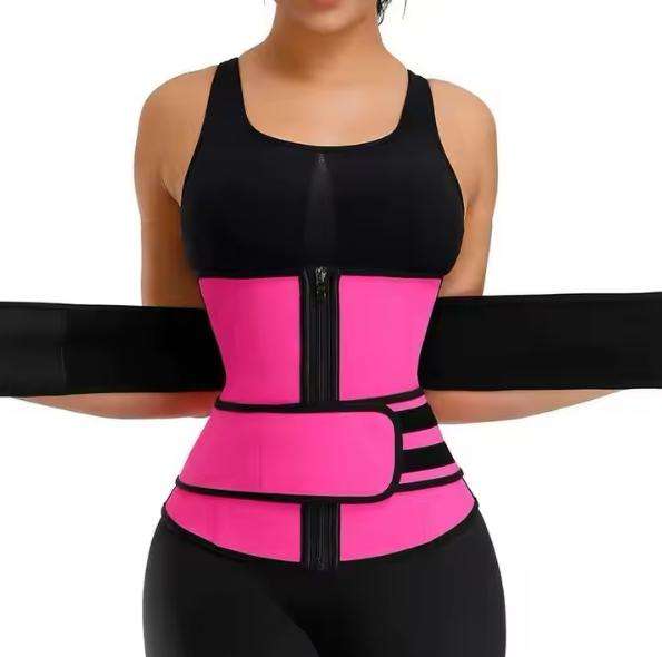 Postpartum Repair Shapewear Sweat Waist Trainer Body Shaping Women Fitness Two Belt Workout Corset
