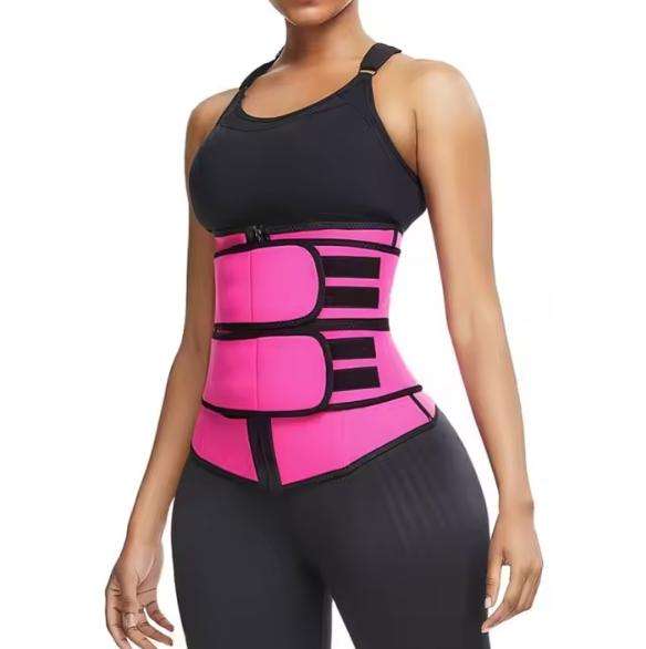 Postpartum Repair Shapewear Sweat Waist Trainer Body Shaping Women Fitness Two Belt Workout Corset