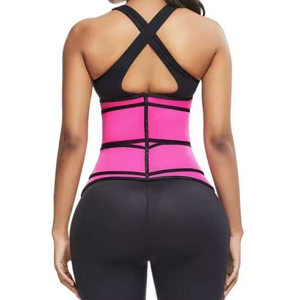 Postpartum Repair Shapewear Sweat Waist Trainer Body Shaping Women Fitness Two Belt Workout Corset