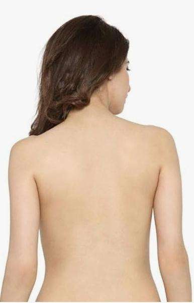 SLINKY Enterprises Women's Silicone Adhesive Stick-on Push Up Strapless Invisible Backless Bra