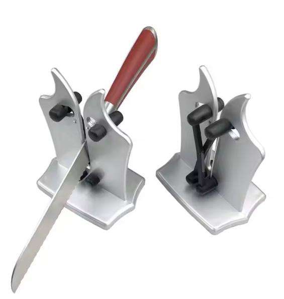 Manual Knife Sharpener in Color Box Anti-Slip Base Stainless Steel Sharpener